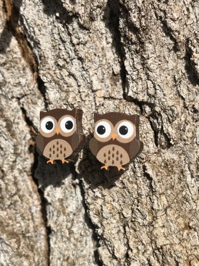 Owl Stud Earrings