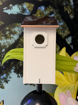 Square PVC Bluebird House Post Mount