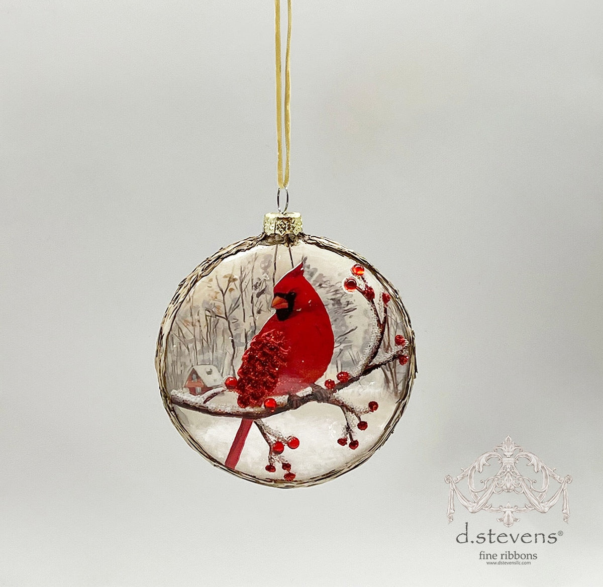 Cardinal Globe Ornament