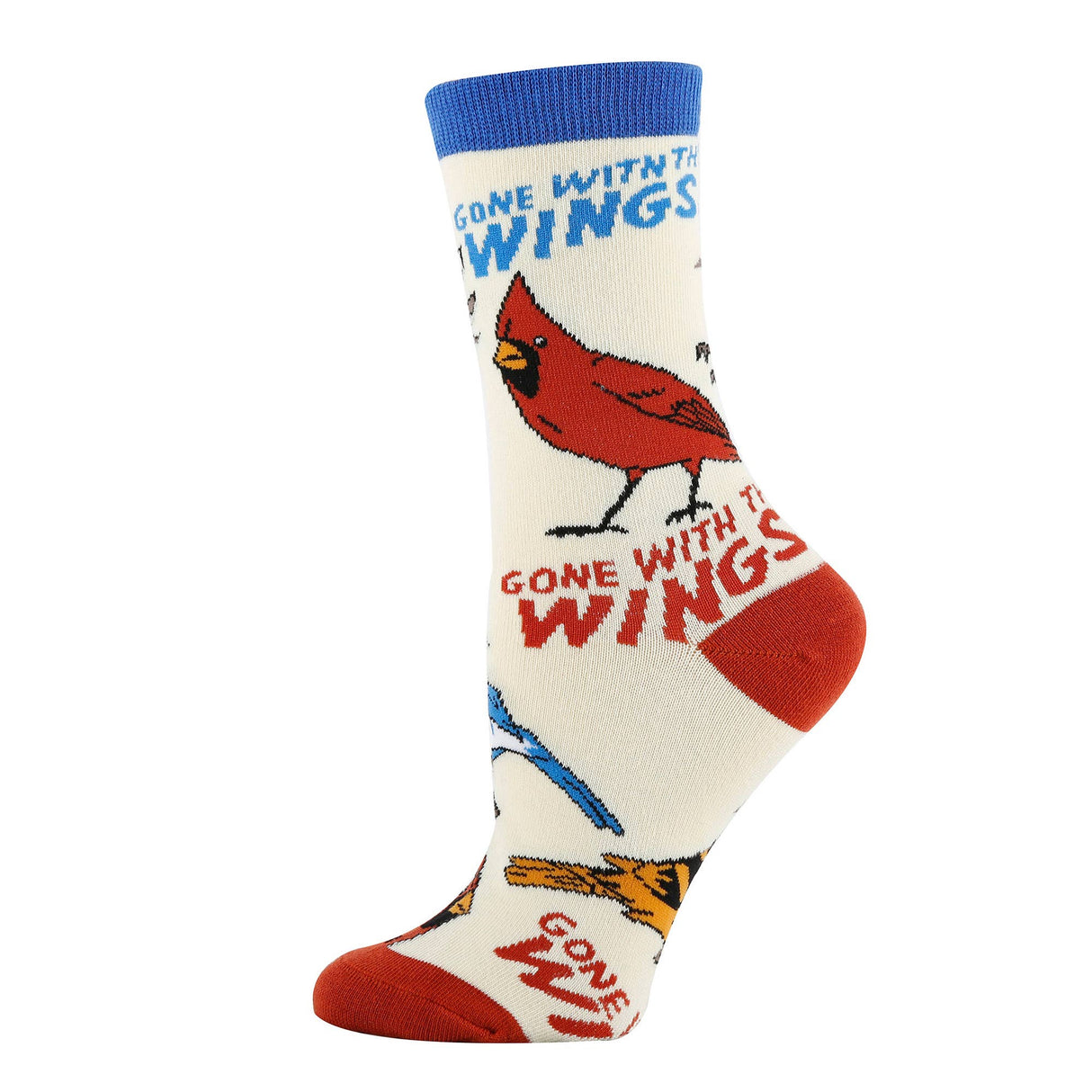 Birds the Word | Women's Funny Cotton Crew Socks