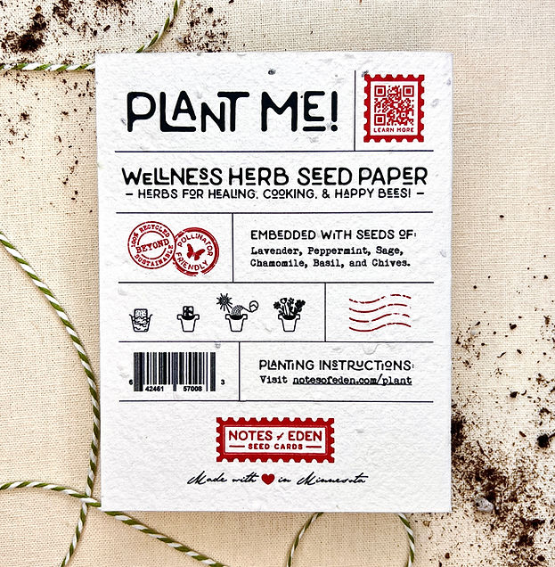 Father's Day Wellness Mix Seed Card Herbs