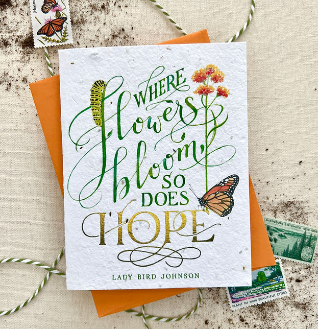 Hope, Plantable Native Wildflower Seed Card