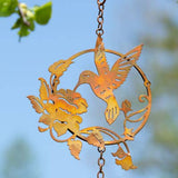 Flamed Hummingbird & Lily Ornament