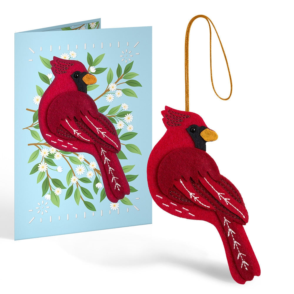 5x7" Cheerful Cardinal Heartfelt Charm Card™