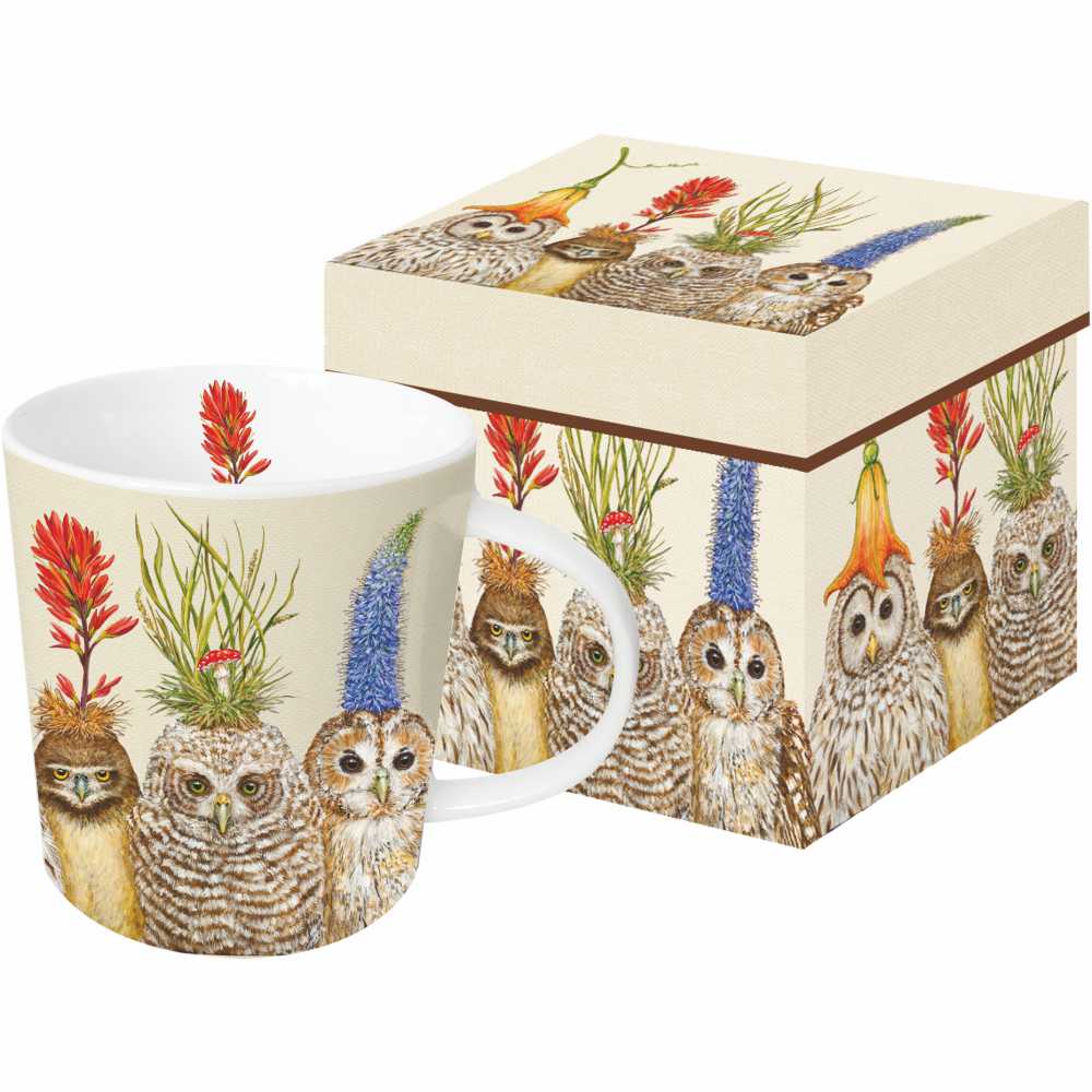 Owl Mug in Gift Box- Big Hat Night