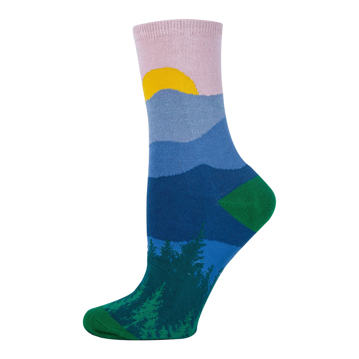 The Trail | Women's Funny Crew Socks