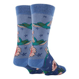 Humming Hmm | Men's Floral Premium Cotton Crew Socks