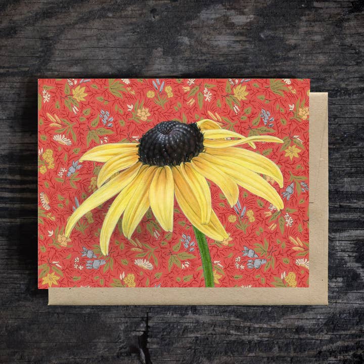 Black-eyed Susan -  Note Card - Flower