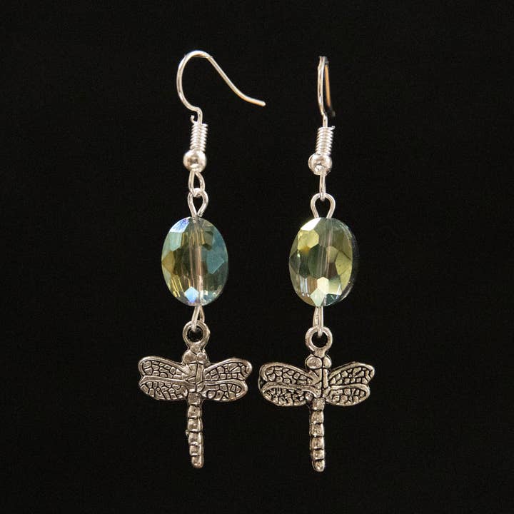 Dragonfly Crystal Earrings