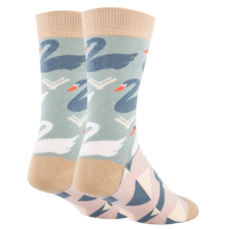 Black Swan | Men's Premium Cotton Crew Dress Socks