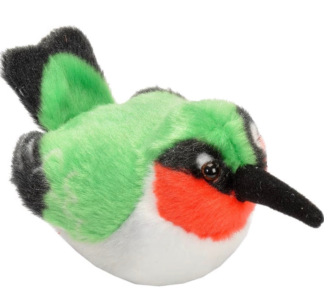 Ruby Throated Hummingbird Stuffed Animal