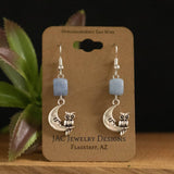 Owl Moon Crystal Earrings