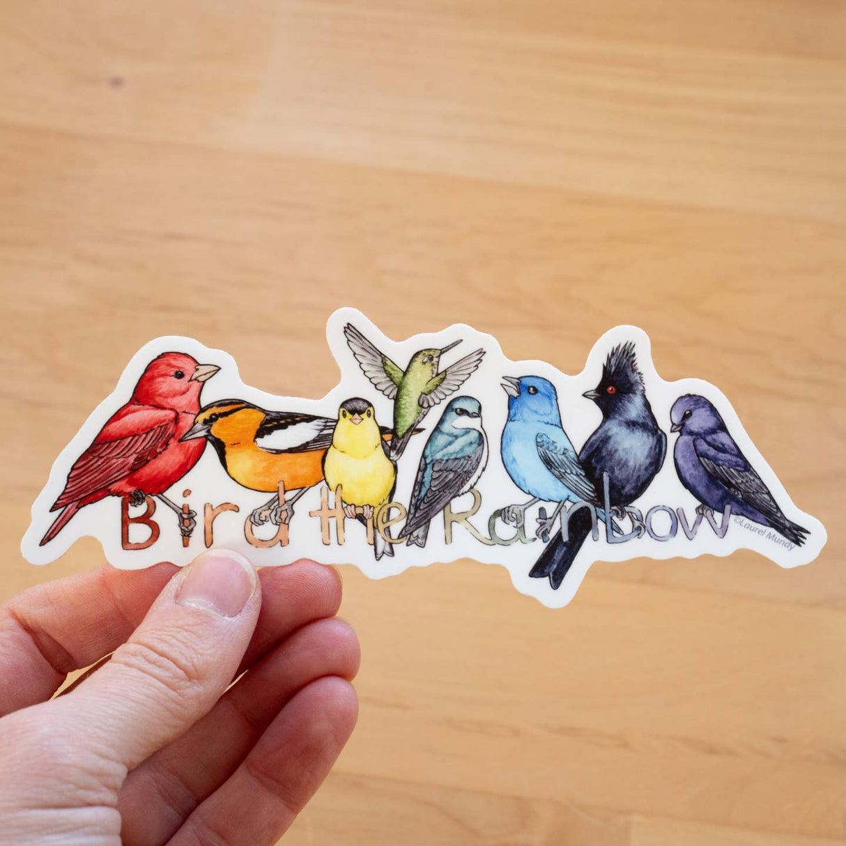 Bird the Rainbow - Vinyl Sticker