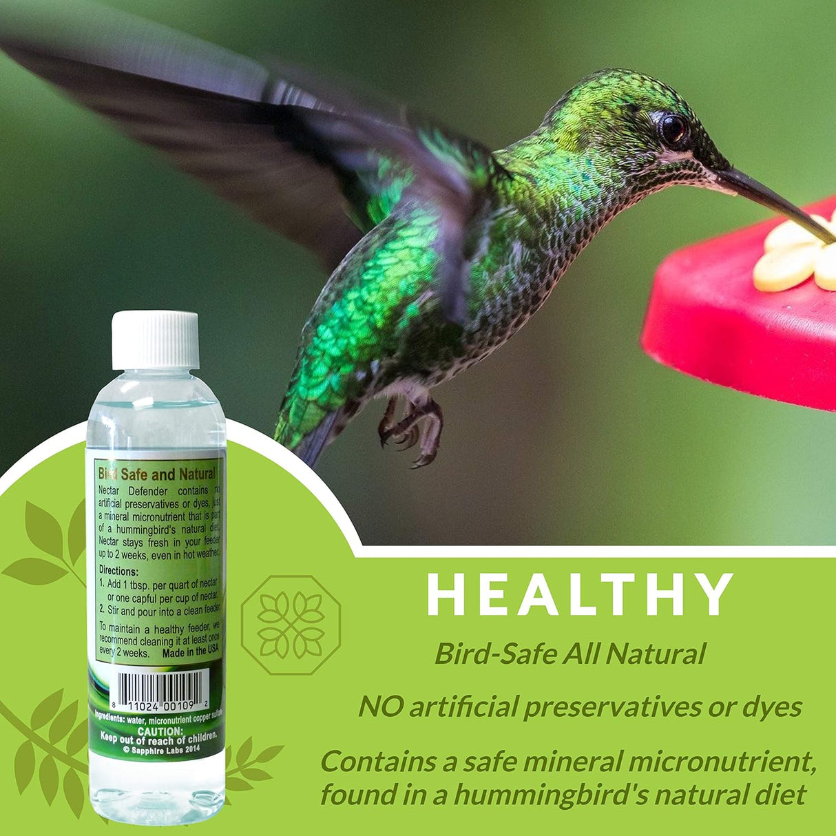 Hummingbird Feeder Fresh Nectar Defender