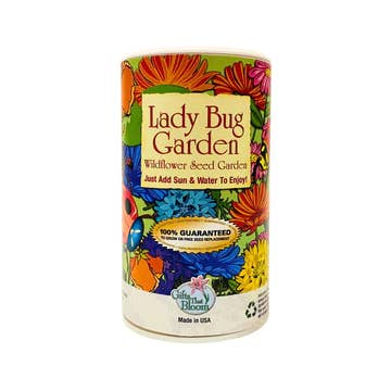 Lady Bug Shaker Garden Can Seed Kit