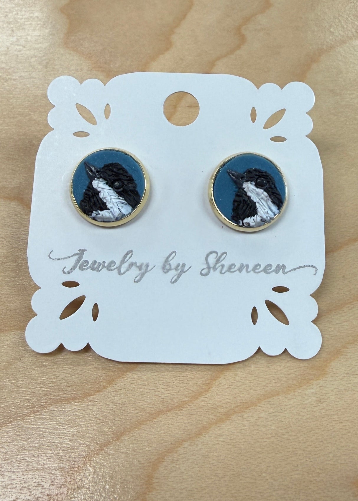 Handmade Bird Stud Earring