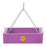 Small Purple Hanging Tray Bird Feeder