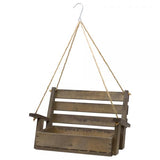 Brown Hanging Porch Swing Feeder