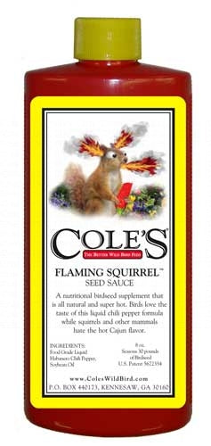 8oz Flaming Squirrel Seed Additive