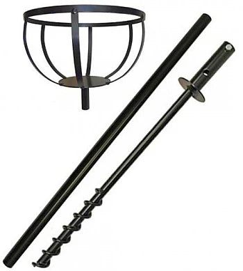 12" Flower Pot Holder - Pole Mount