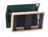 Large Fly-Thru Bird Feeder in Taupe and Green Recycled Plastic
