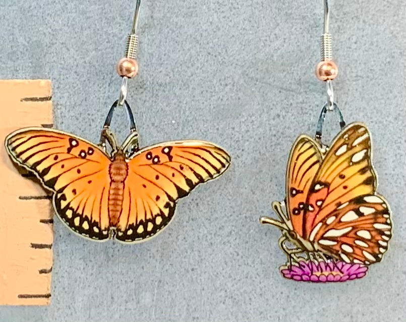 Gulf Fritillary Earrings