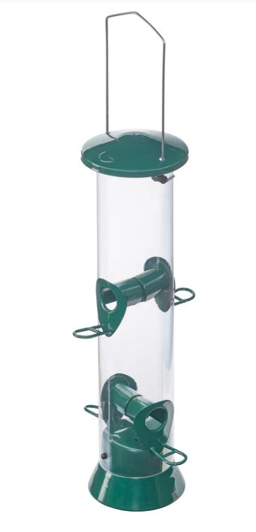 Large Economy Tube Bird Feeder with 4 Ports