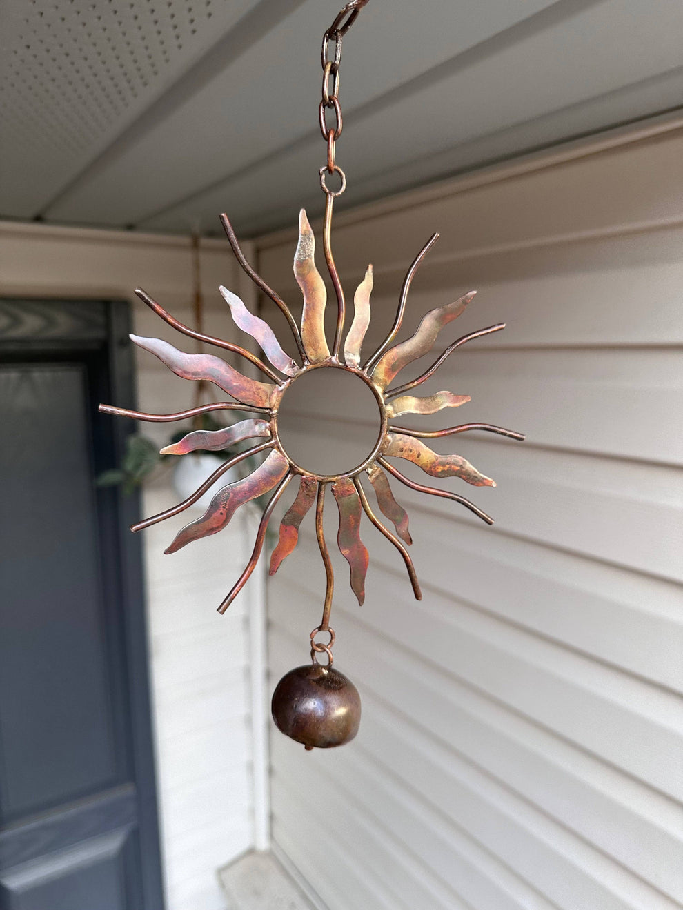 Flamed Sun With Bells Ornament