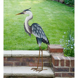 Blue Heron Metal Decor