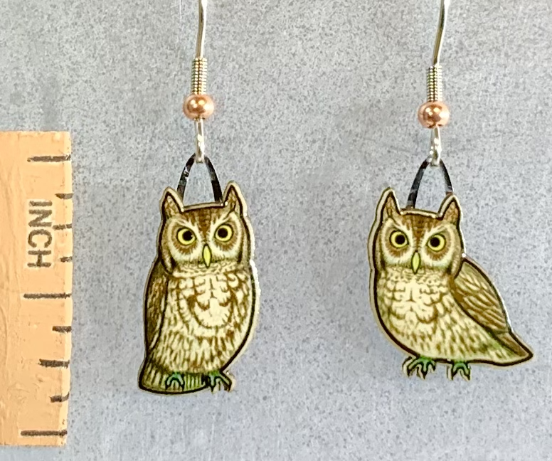 Screech Owl Earrings
