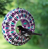 Mosaic Glass Round Fly Through Feeder