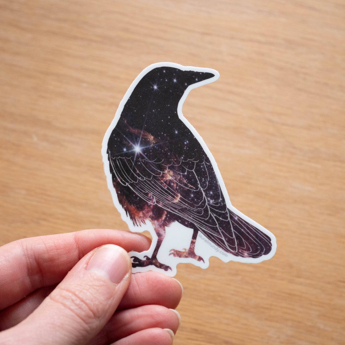 Cosmic Crow Sticker
