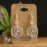 Perched Bird Crystal Earrings