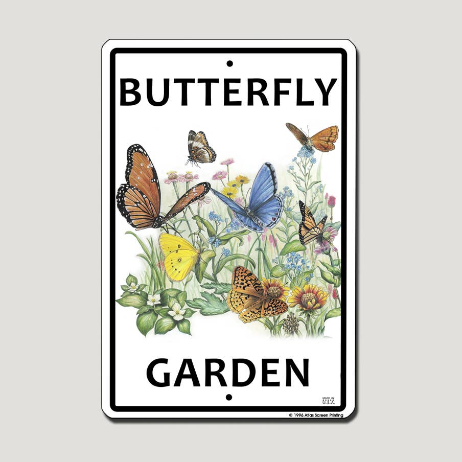 Butterfly Garden Sign 10x15