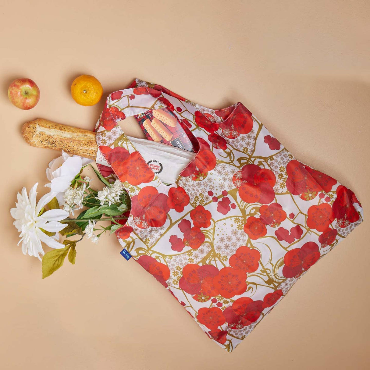 Kintsugi Red Reusable Shopper Blu Bag