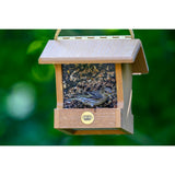Modern Farmhouse Small Hopper Feeder in Natural Teak