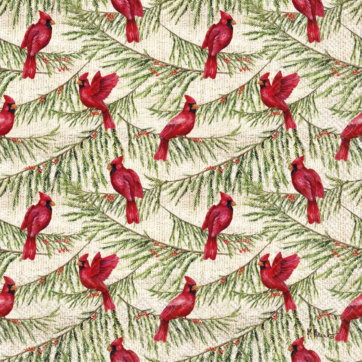 Cardinal & Pines Paper Napkins
