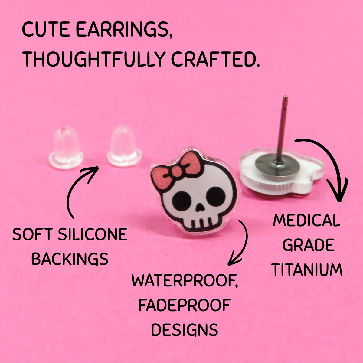 Cardinal Bird Stud Earrings