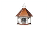 Small Hanging Bird Feeder Copper Roof