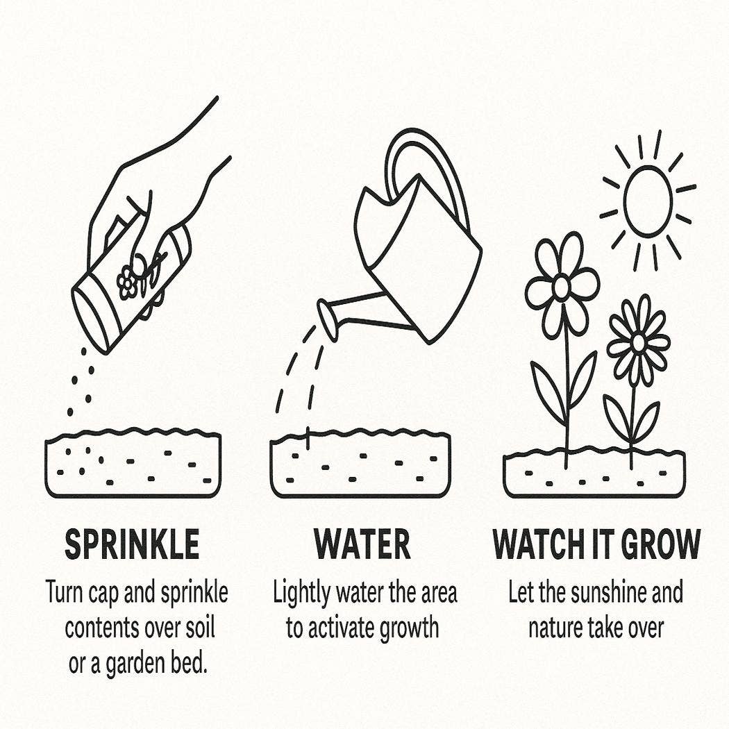 Butterfly Shaker Garden Can Seed Kit