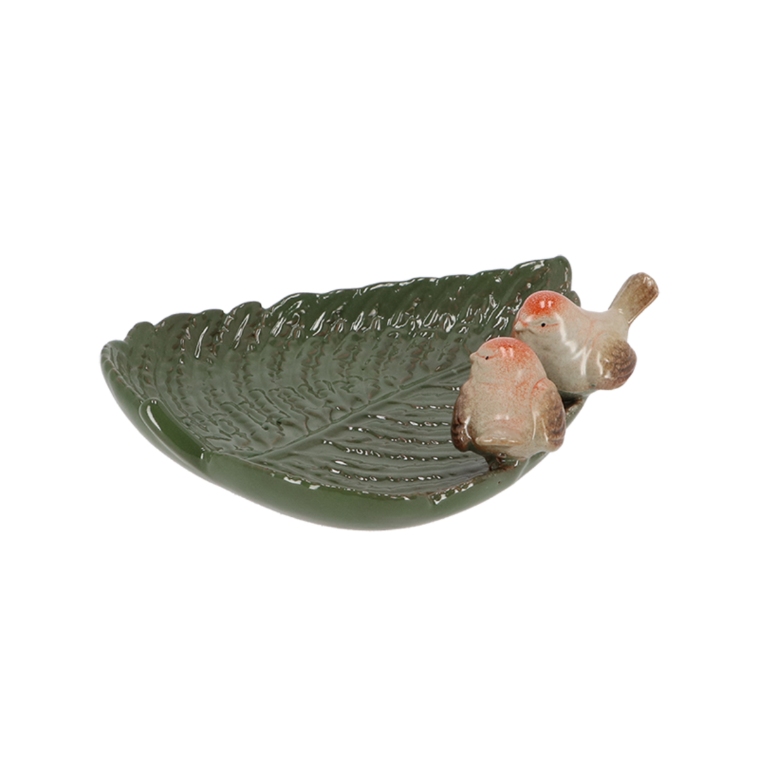 Birds on a Leaf Ceramic Dish