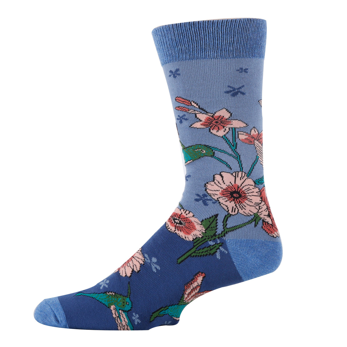 Humming Hmm | Men's Floral Premium Cotton Crew Socks