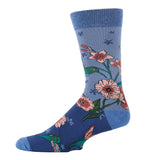 Humming Hmm | Men's Floral Premium Cotton Crew Socks