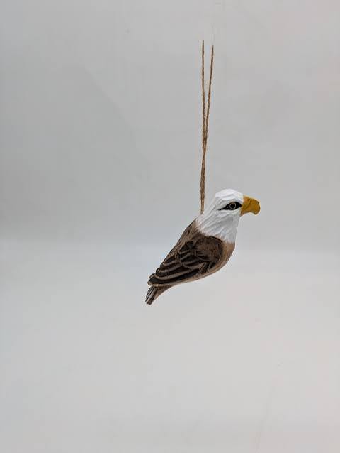 Hand Carved Eagle Ornament