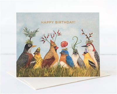 Angie's Party Birthday Card - Gold Foil - "Happy Birthday!"