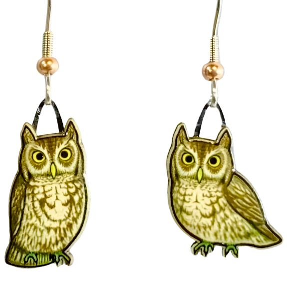 Screech Owl Earrings
